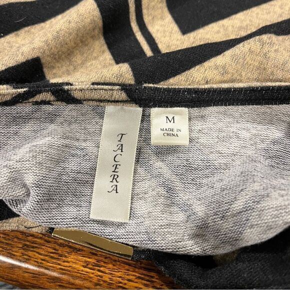 Racers long sleeve zig zag print a-line sweater dress size M Medium - Picture 8 of 12